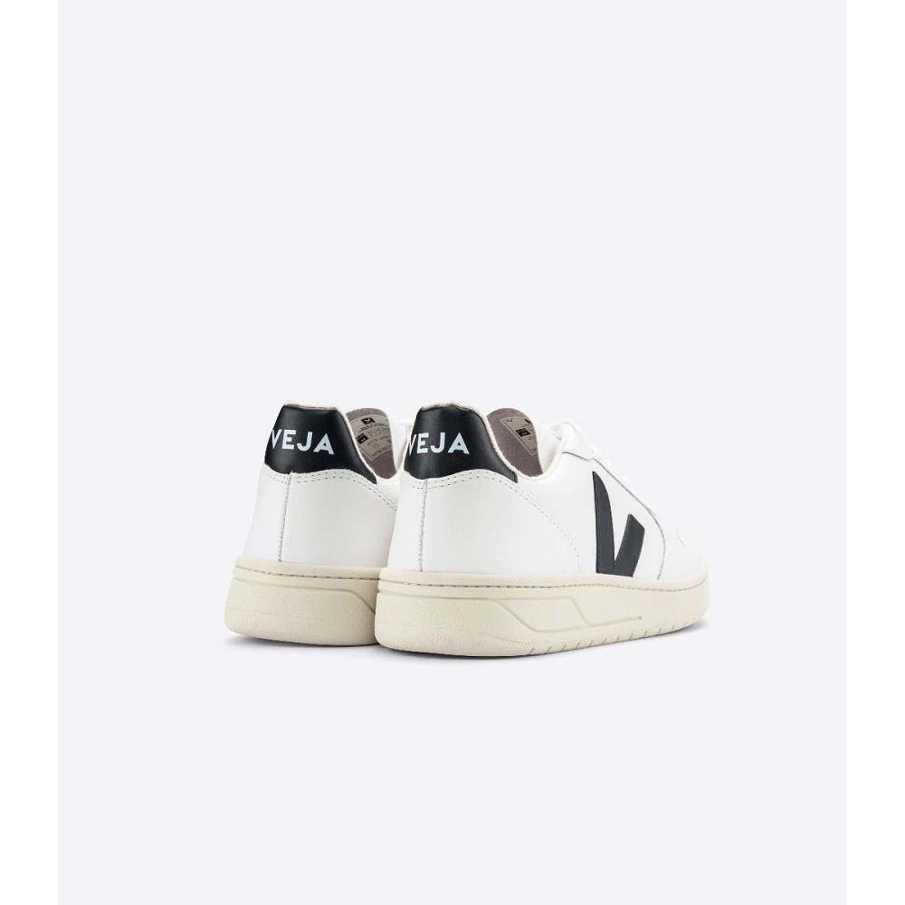 Αθλητικά Παπούτσια ανδρικα Veja V-10 LEATHER White/Black | GR 337FDN